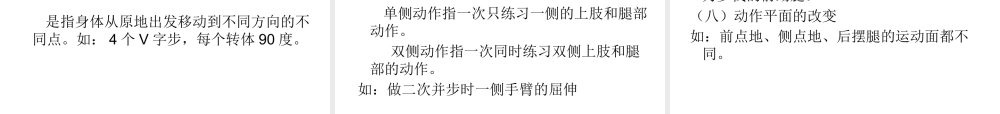 专项理论新运动基础理论