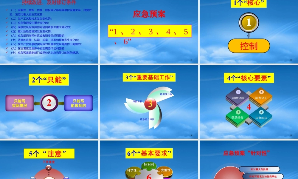 专项应急预案、现场处置方案编制方法、管理与评审(