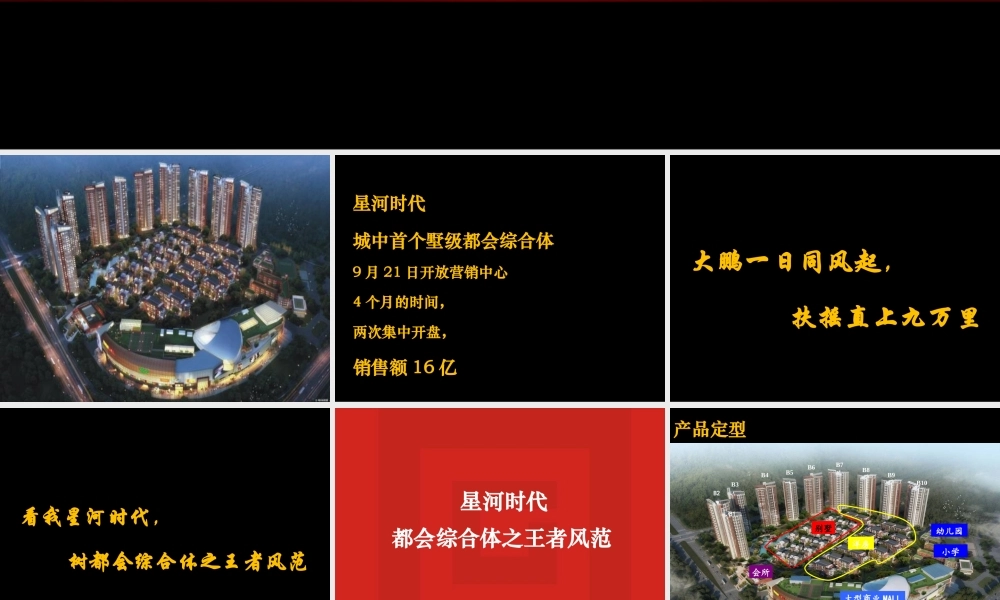 XXXX年深圳中原最佳策划项目决赛报告星河时代