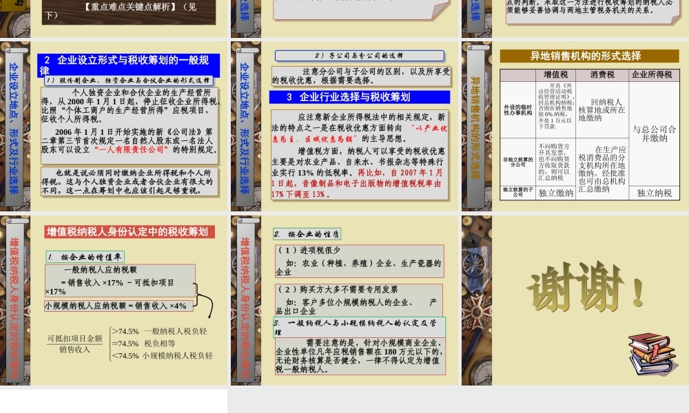 《税收筹划：策略、方法与案例》课件(第三章)