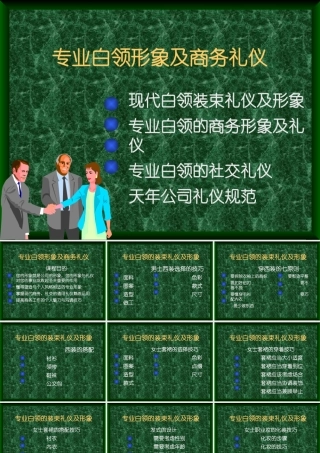专业白领商务形象与商务礼仪
