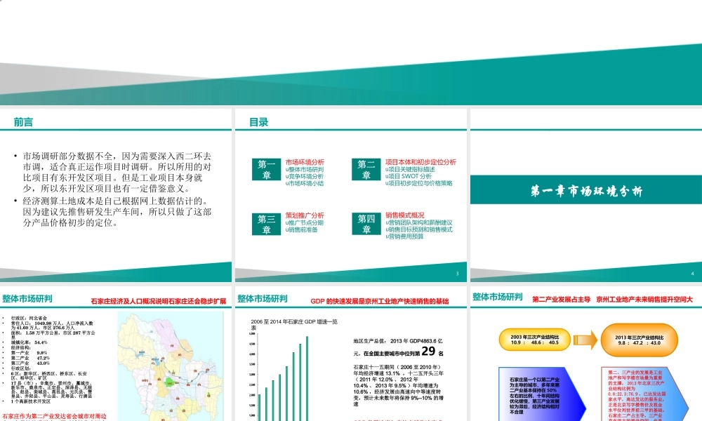 XXXX年石家庄西二环工业项目策划方案