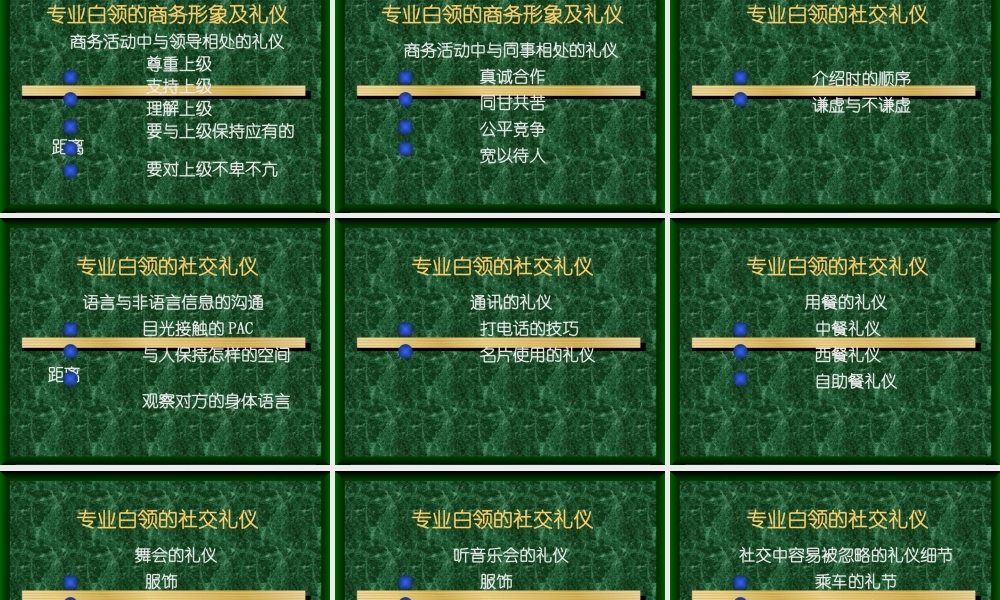 专业白领形象及商务礼仪培训课程