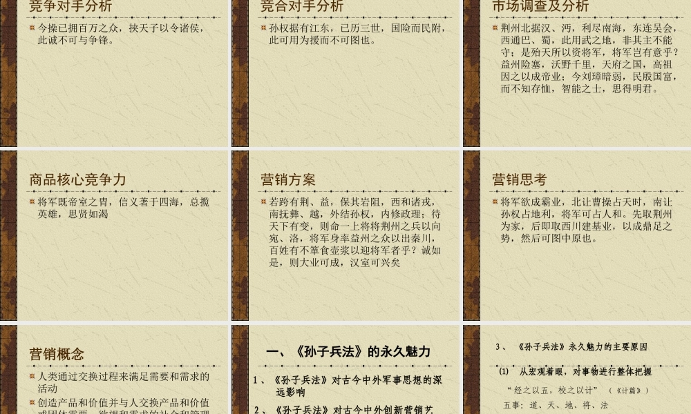 《孙子兵法》与创新营销艺术