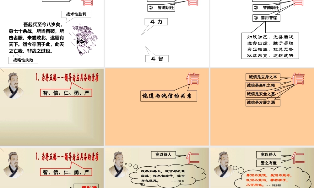 《孙子兵法》与领导管理艺术一天