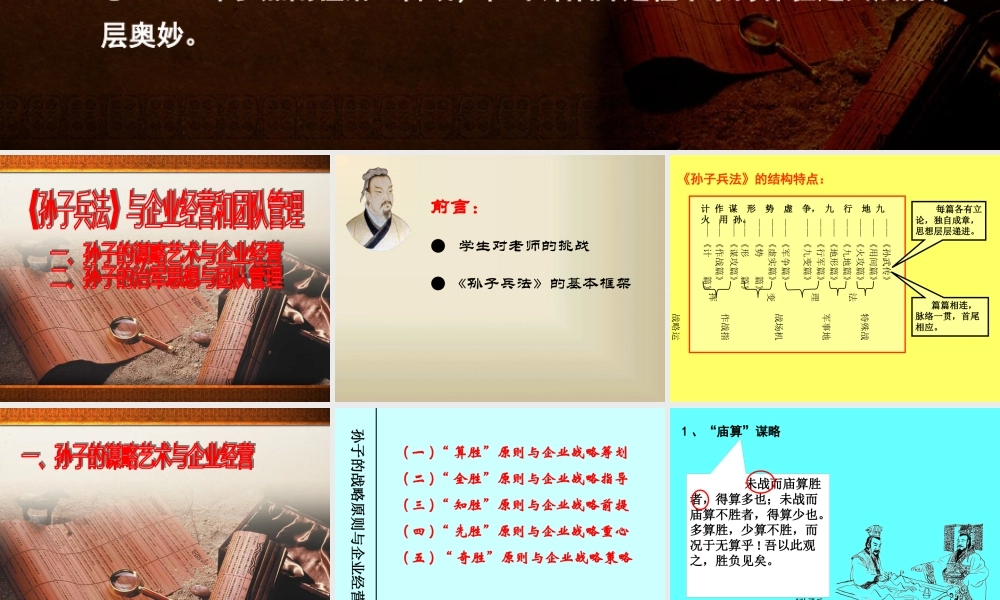 《孙子兵法》与企业经营