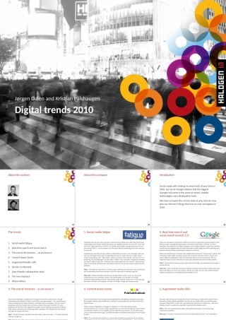 XXXX年数码产品流行趋势（优秀、简洁的商务模板）digit