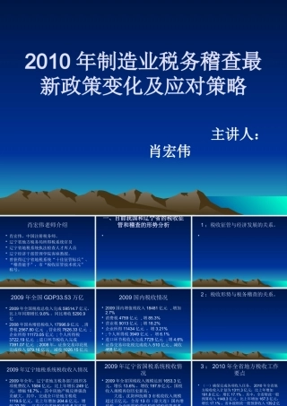 XXXX年税务稽查最新政策变化及企业应对策略(讲义)