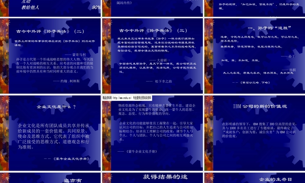 《孙子兵法》与企业经营谋略讲义