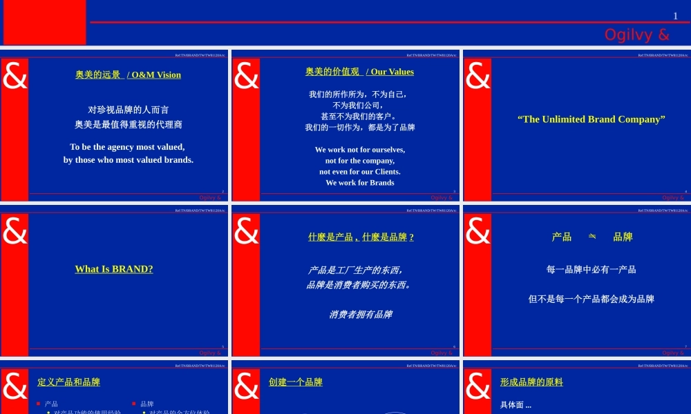 《台湾奥美公关品牌训练●管理品牌之道》