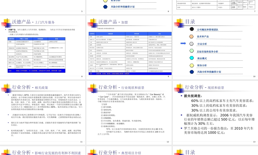 专业的汽车行业计划书