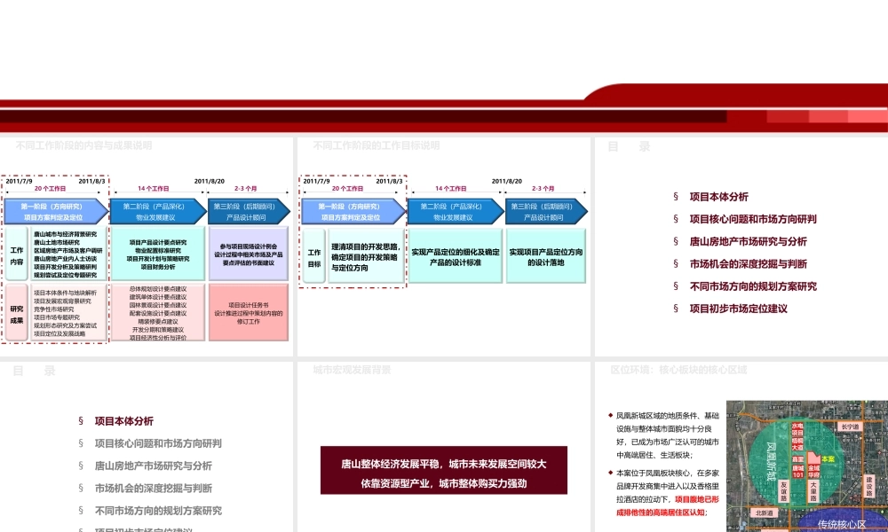 XXXX年唐山凤凰新城项目定位研究1