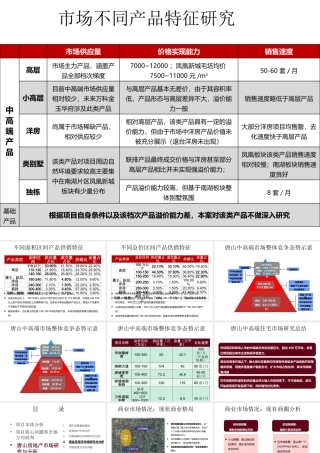 XXXX年唐山凤凰新城项目定位研究3