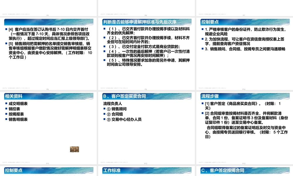 专业房地产按揭贷款流程