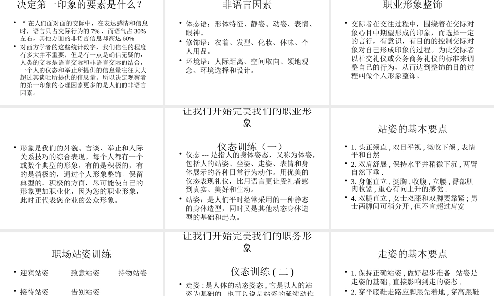 专业服务礼仪训练