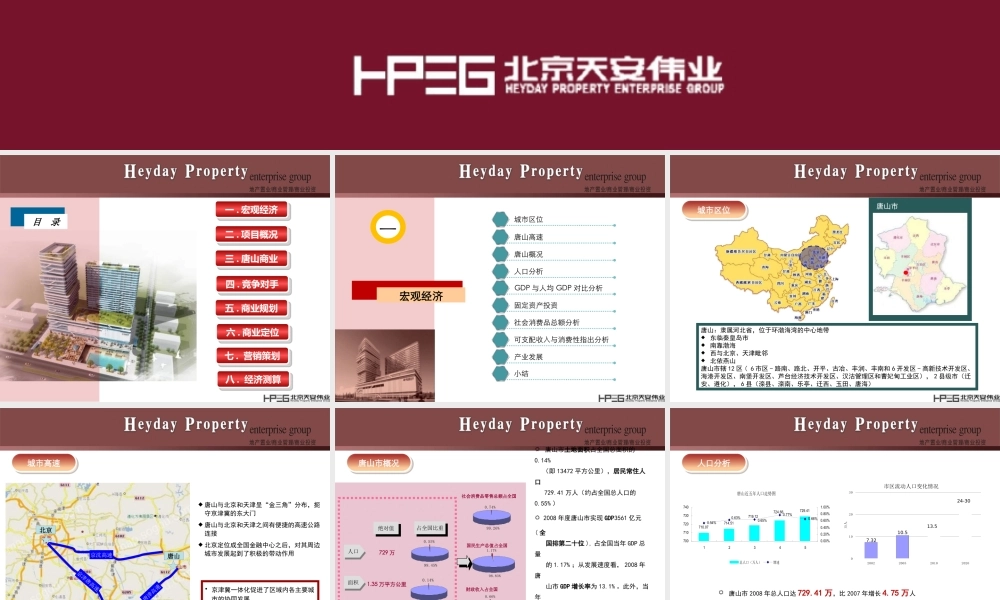 XXXX年天安伟业——唐山渤海新世界商业策划报告