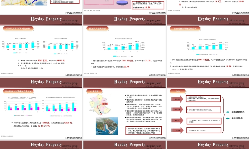 XXXX年天安伟业——唐山渤海新世界商业策划报告