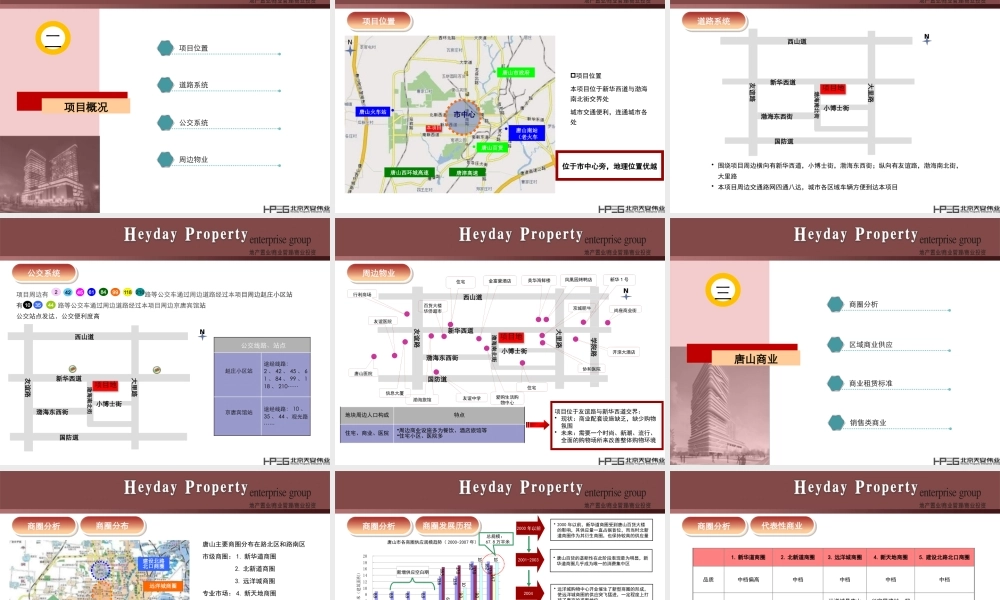 XXXX年天安伟业——唐山渤海新世界商业策划报告
