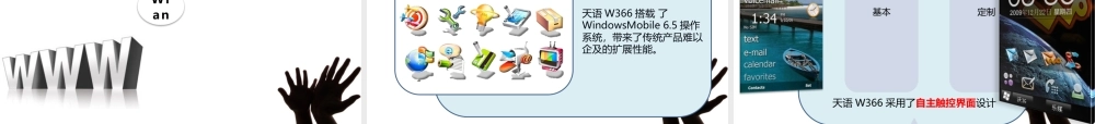 XXXX年天语W366手机产品培训资料