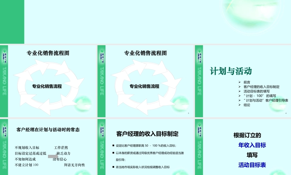 专业化销售流程2a(接触说明促成)