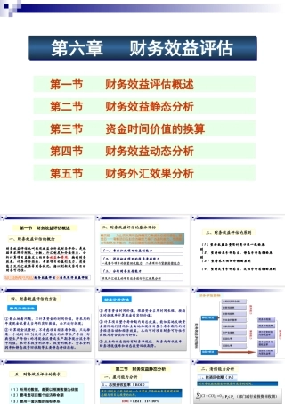 《投资项目评估》课件第六章_财务效益评述