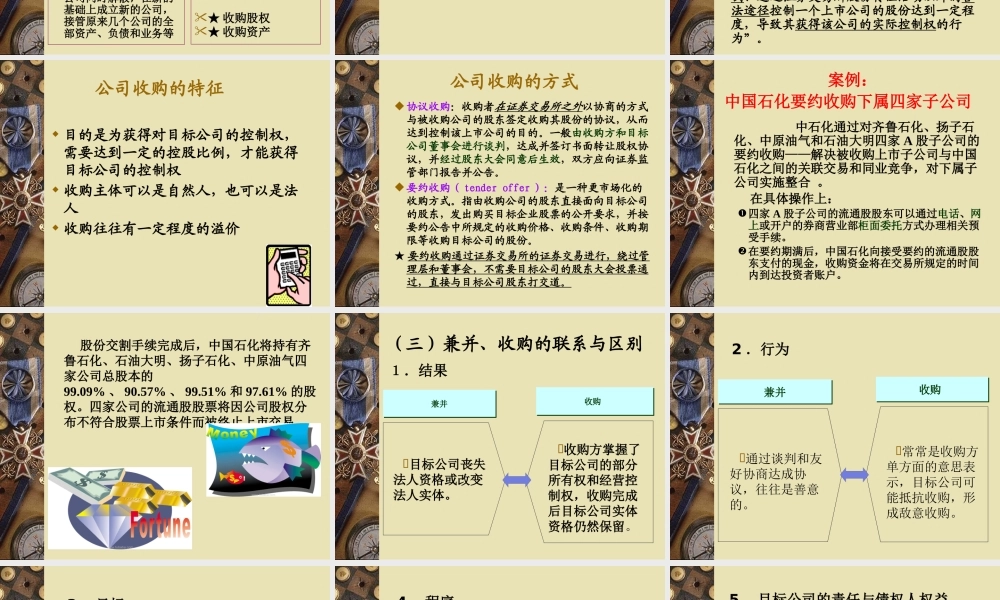 《投资学》第六章企业并购投资(1)