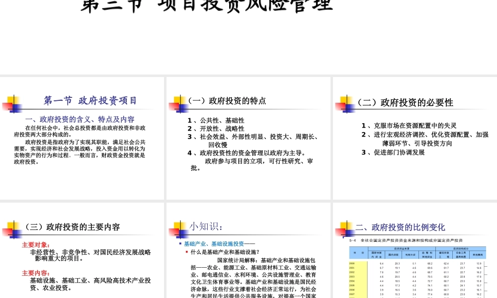 《投资学》第三章项目投资