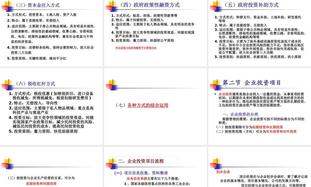 《投资学》第三章项目投资