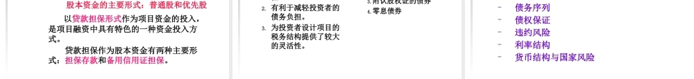 《投资学》第四章项目融资(1)
