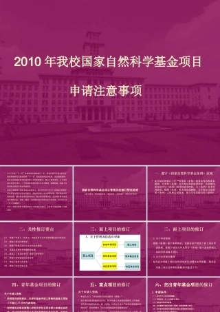 XXXX年我校国家自然科学基金项目申请注意事项
