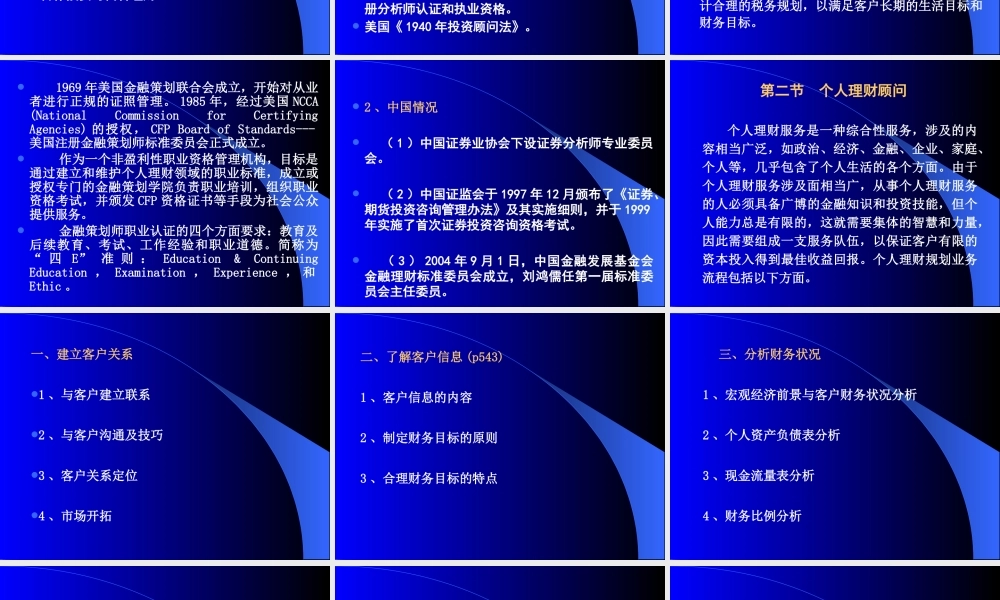 《投资银行》或《资本运营》投资银行业务之六：理财顾问