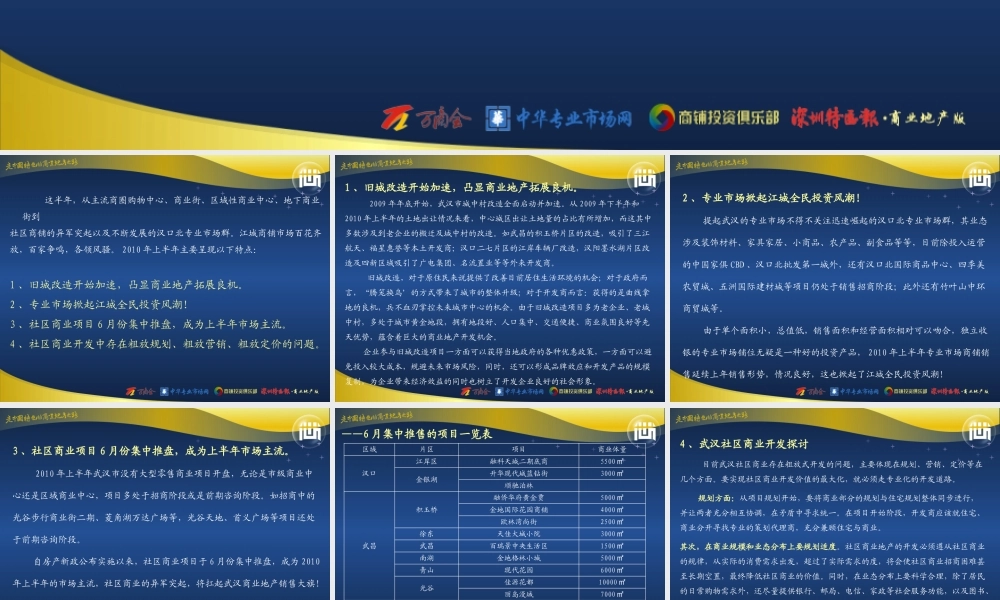 XXXX年武汉商业年中报告