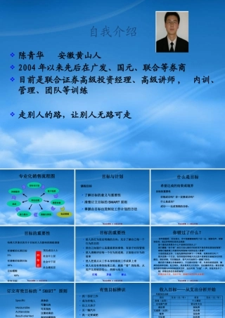 专业化销售授课(目标)