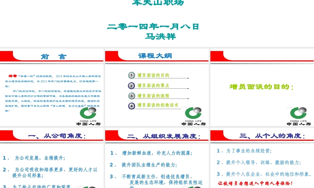 专业化增员流程(分公司)
