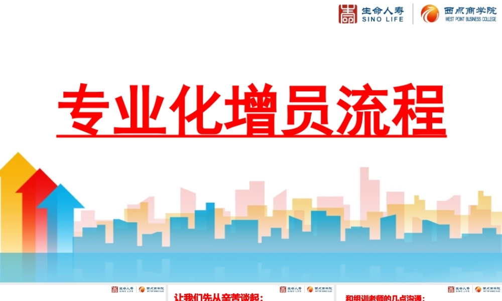 专业化增员流程(组训班)