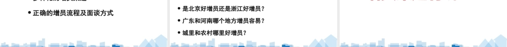 专业化增员流程(组训班)