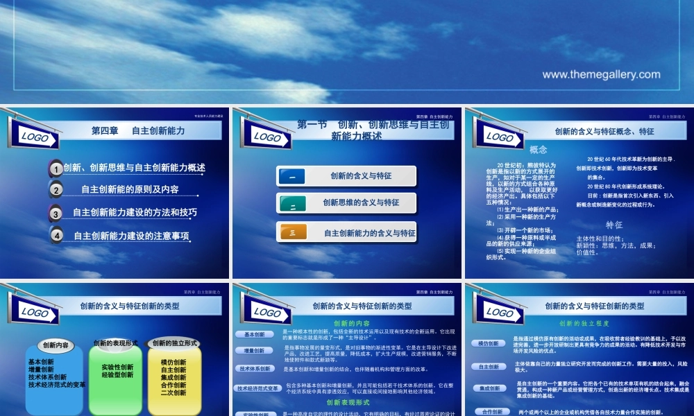 专业技术人员能力建设之自主创新能力讲义