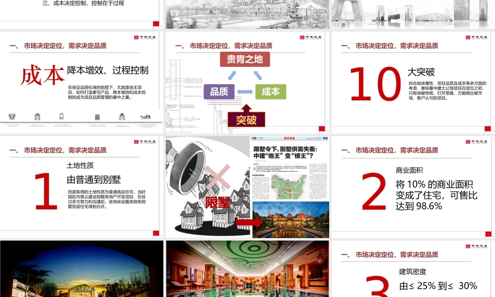 XXXX年项目管理中的品质管理中建大公馆项目实践经验