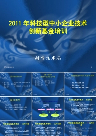 XXXX年项目申报企业培训-科技局