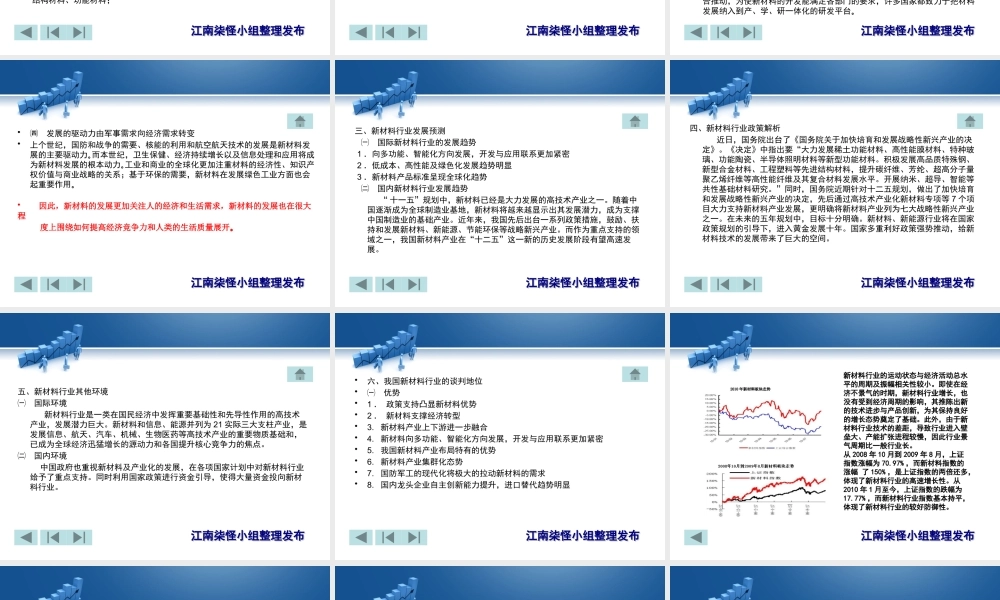XXXX年新材料行业分析报告