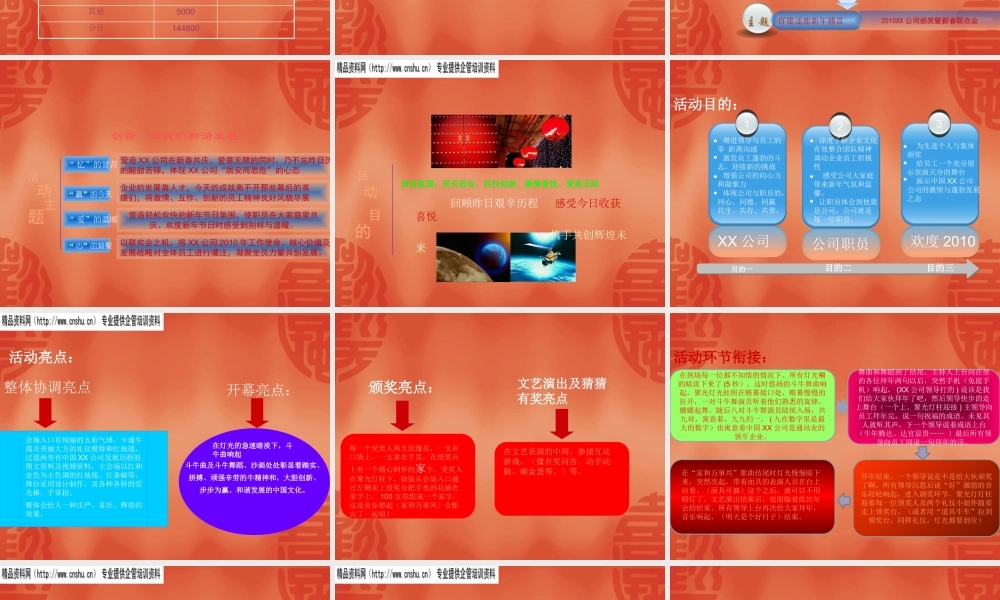 XXXX年新春联欢会策划案