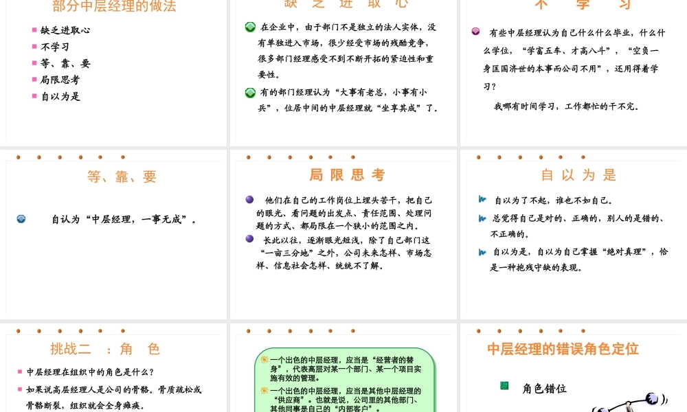 专业经理人训练
