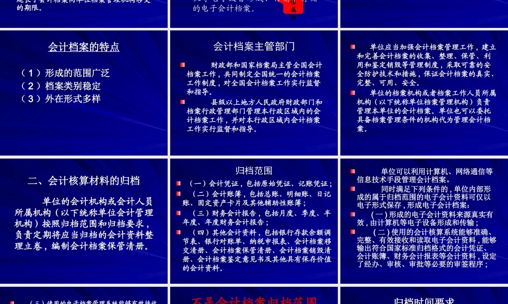XXXX年新会计档案管理办法