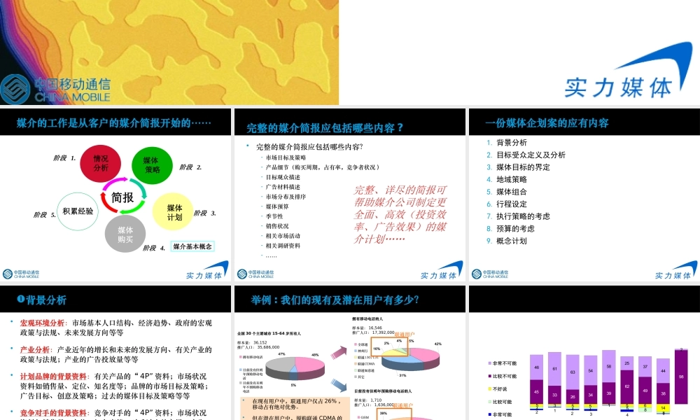 专业媒体企划全案（PPT55页)