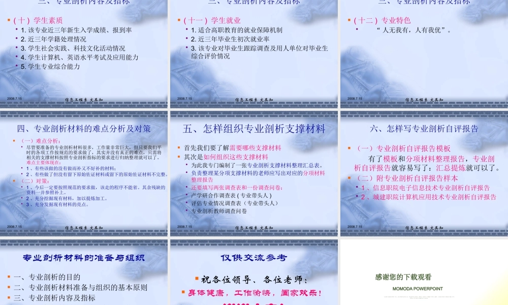 专业剖析材料的准备与组织-PowerPointPres