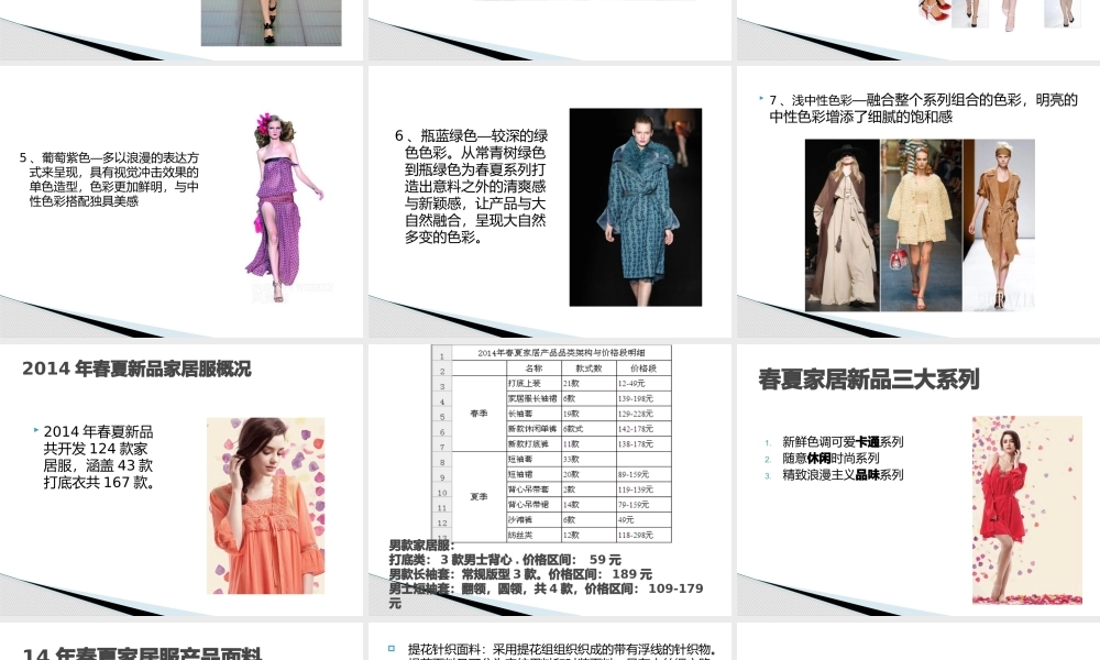 XXXX年秀黛品牌春夏新品