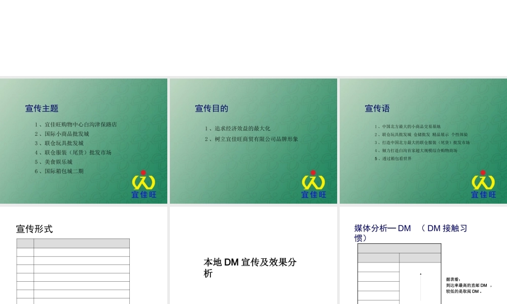 XXXX年宣传推广计划书