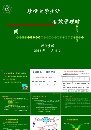 XXXX年学会管理时间珍惜大学生活学生用