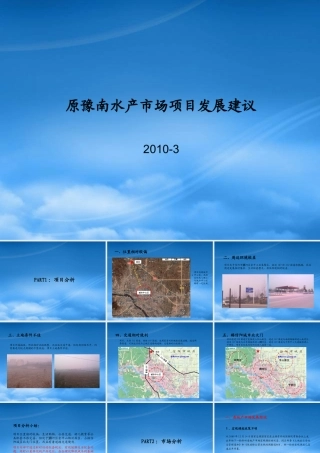 专业市场_河南信阳原豫南水产市场项目发展建议_69PPT_XXXX年