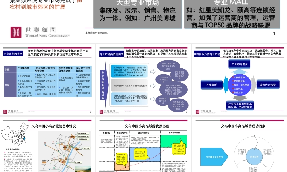 专业市场成功运作案例